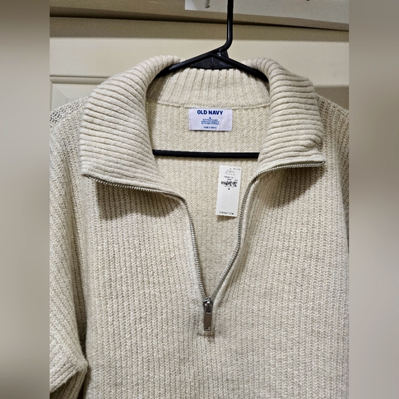 Old Navy Quarter Zip Knit Sweater - Picture 2 of 4